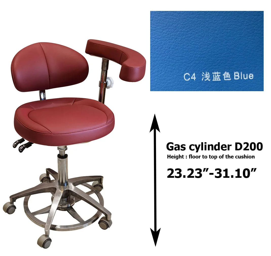SC1268 microfiber leather Dental assistant chair  stool for dentist surgical examination
