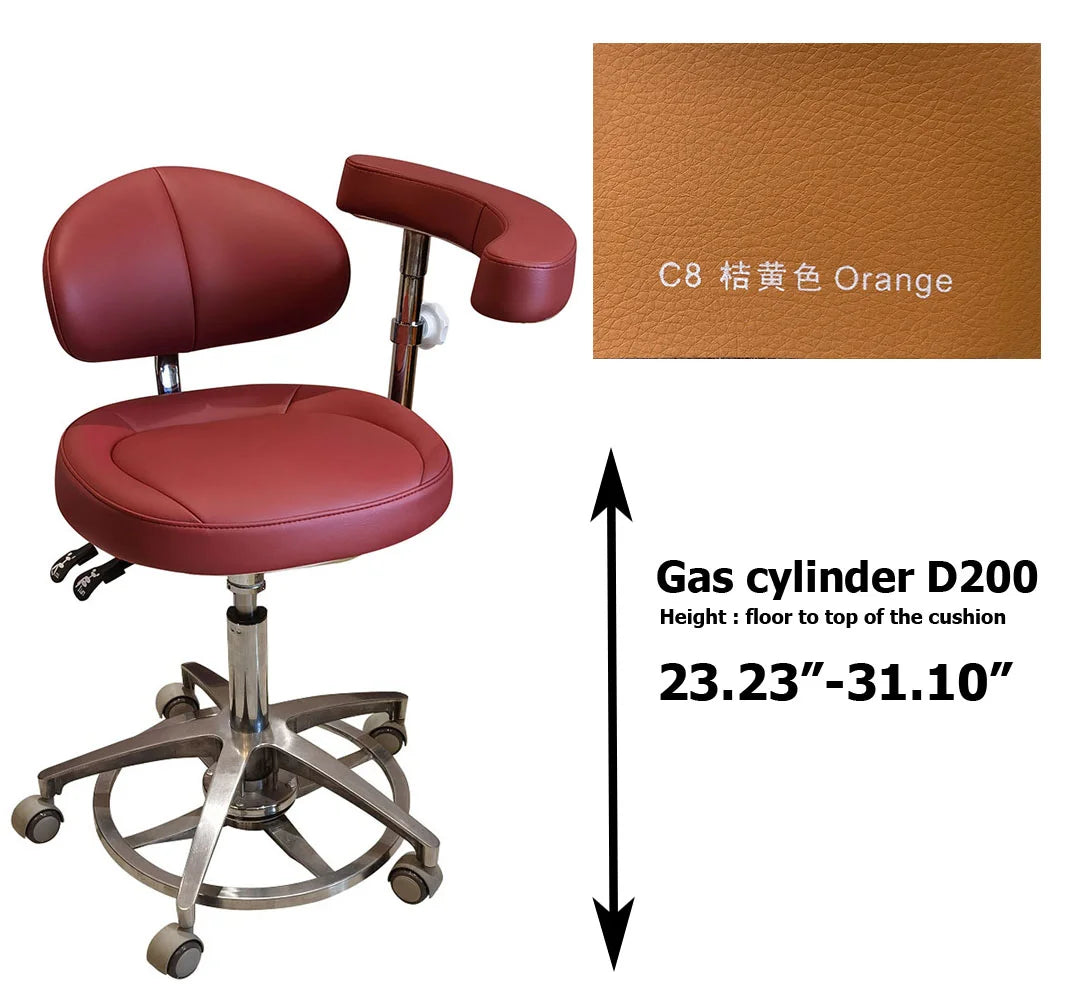 SC1268 microfiber leather Dental assistant chair  stool for dentist surgical examination