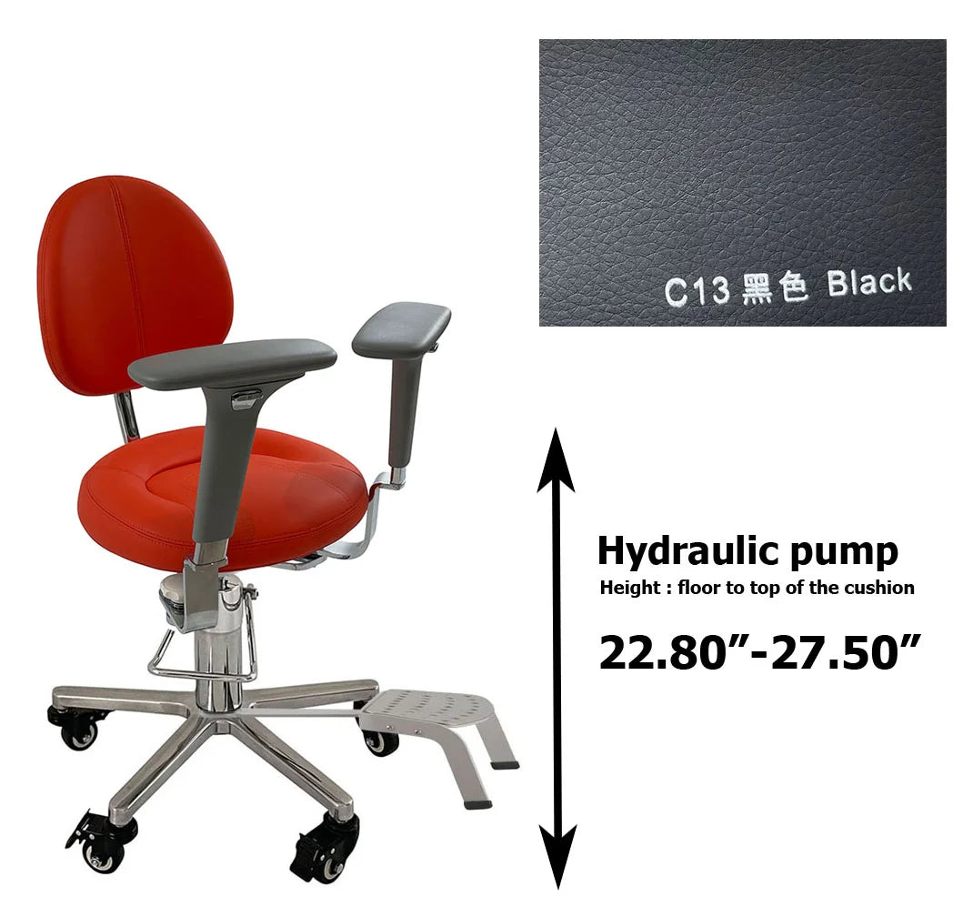 LINCHARM SC1390 Hydraulic Surgeon Chair Stool Foot Operated