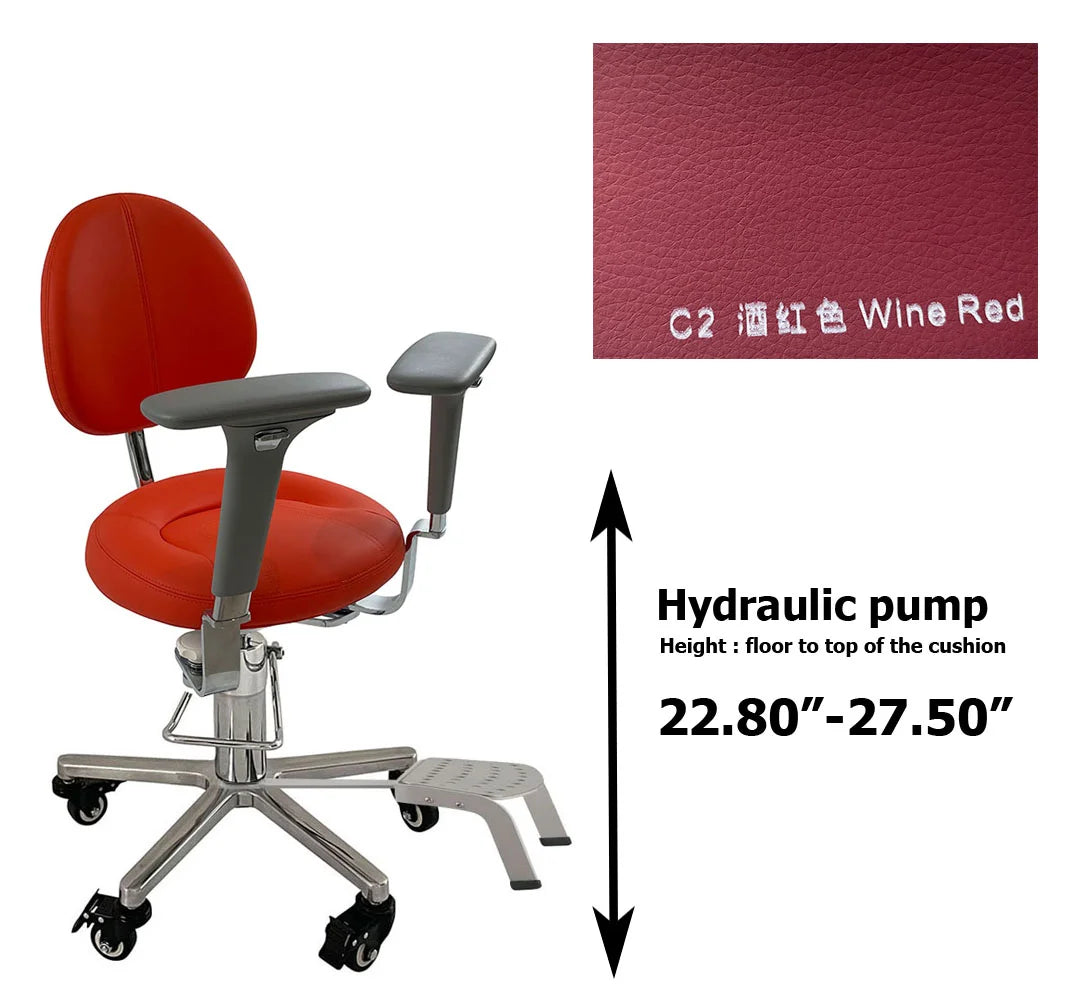 LINCHARM SC1390 Hydraulic Surgeon Chair Stool Foot Operated