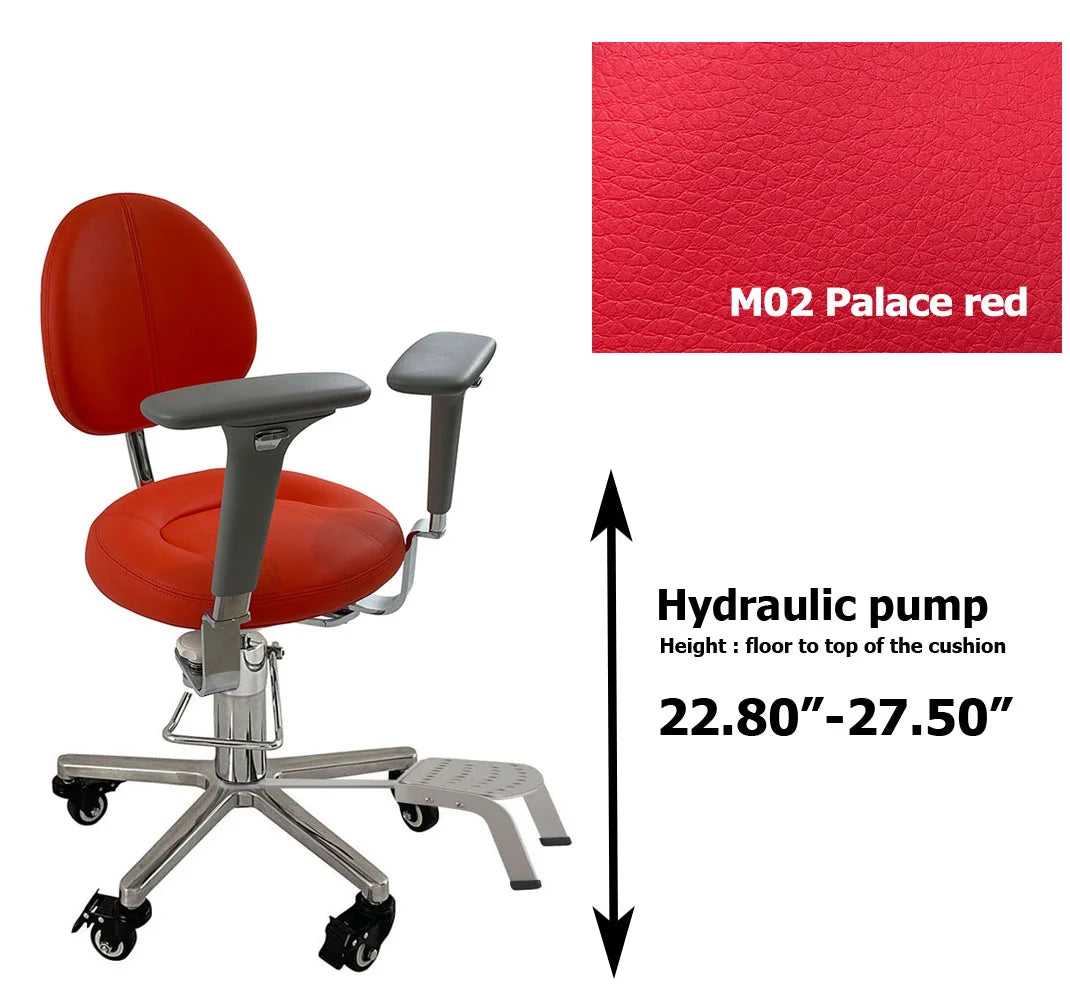 LINCHARM SC1390 Hydraulic Surgeon Chair Stool Foot Operated