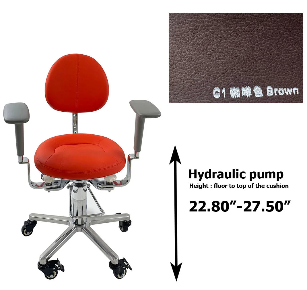 LINCHARM SC1390 Hydraulic Surgeon Chair Stool Foot Operated