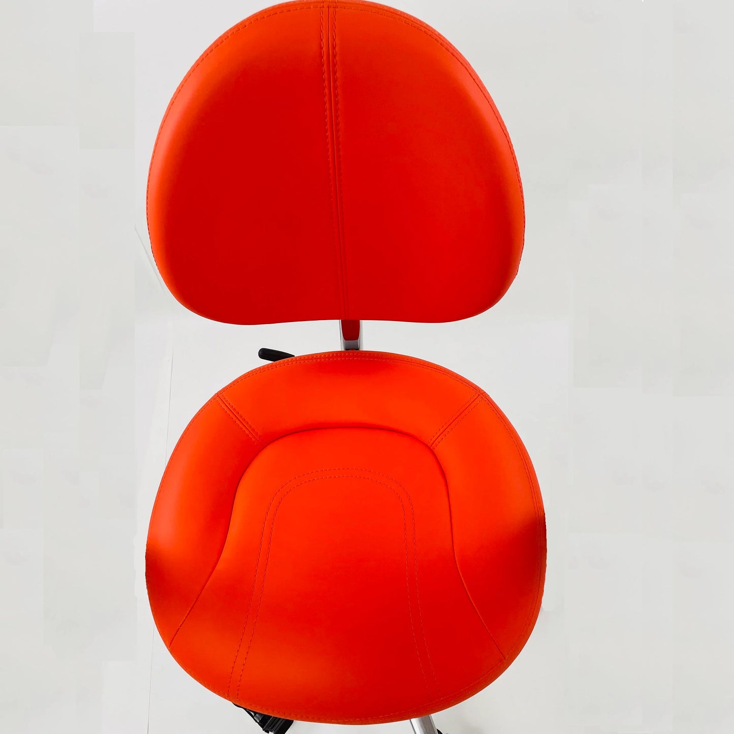 Hydraulic surgeon chair stool in high quality handcraft sewing red leather