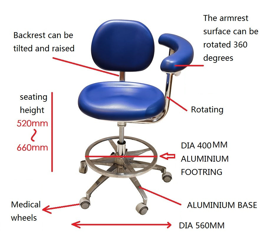 Dental Assistant chair S1269 PU leather