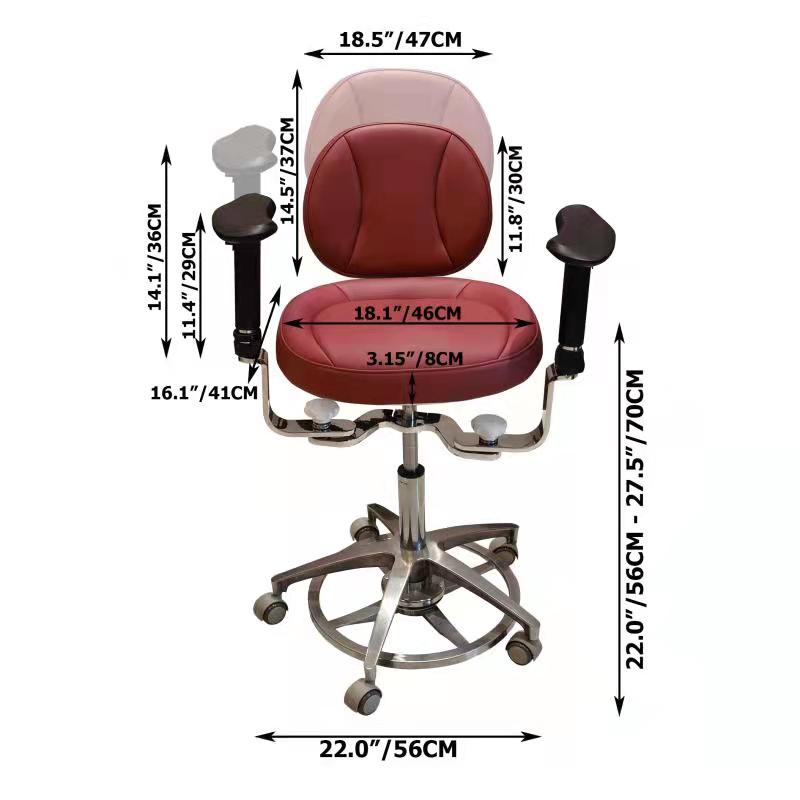 SC1291 Dental surgical chair stool, surgeon operating chair microsurgeon chair