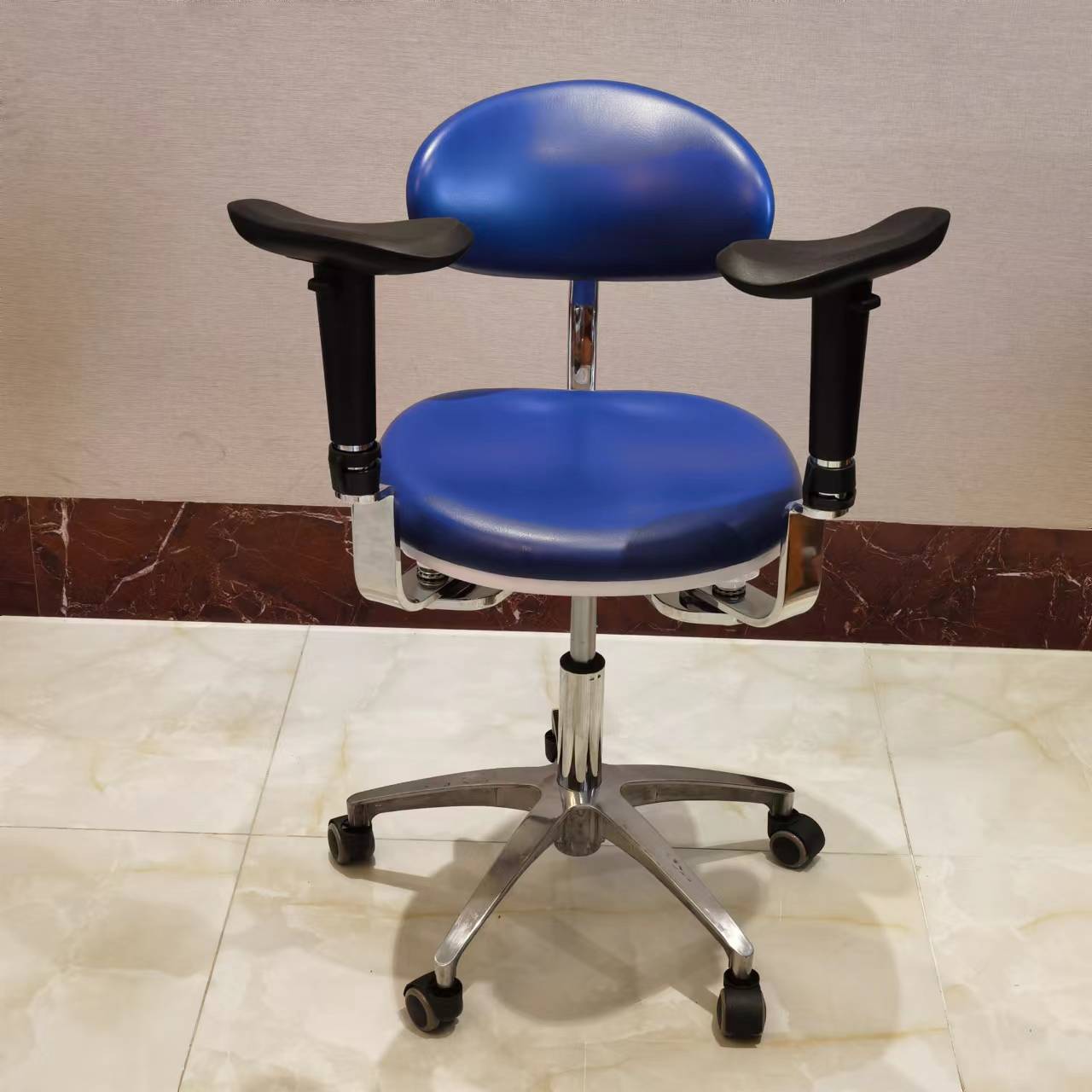 S1290  PU leather Dental Operated chair Stool dental operating stool, surgeon operating chair microsurgeon chair
