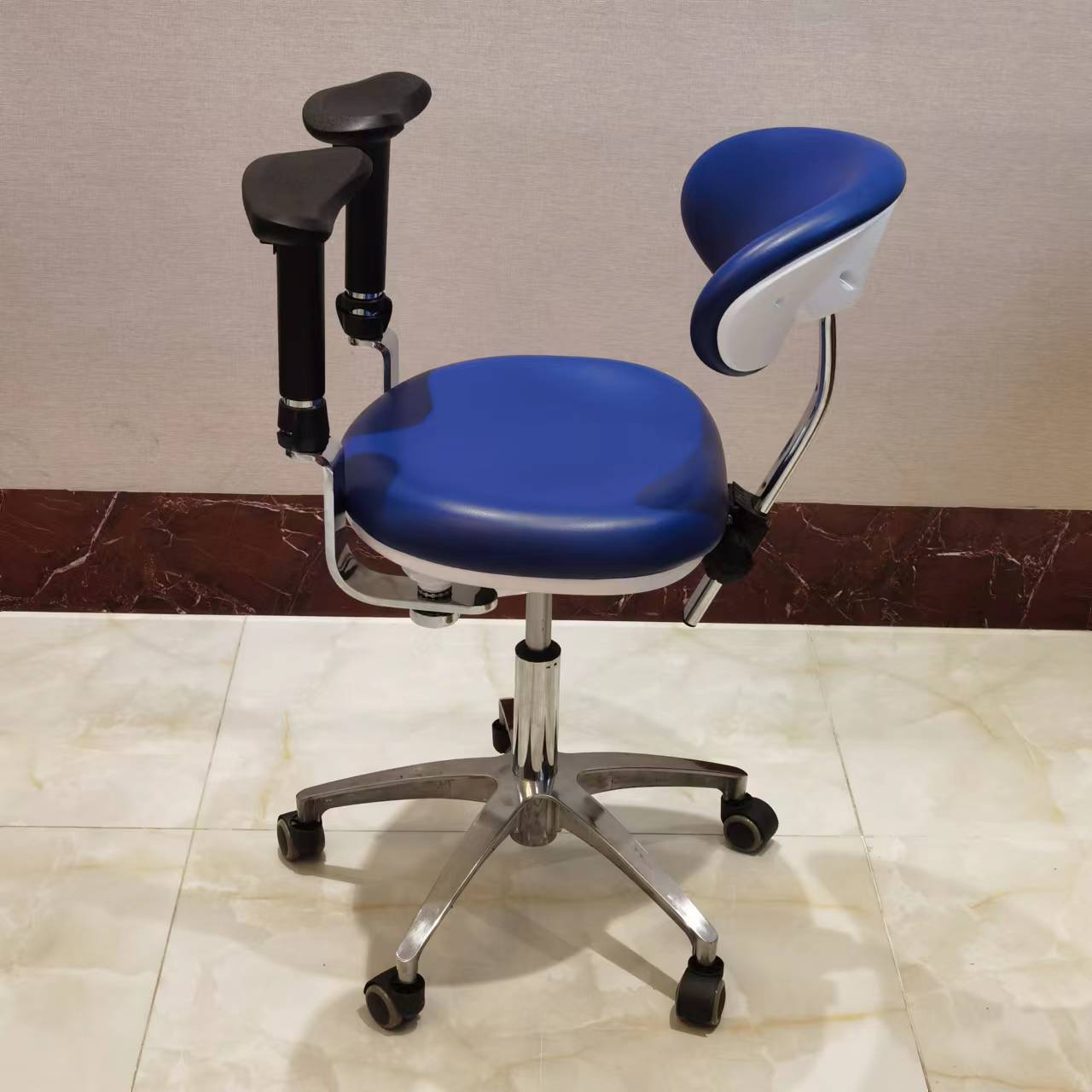 S1290  PU leather Dental Operated chair Stool dental operating stool, surgeon operating chair microsurgeon chair