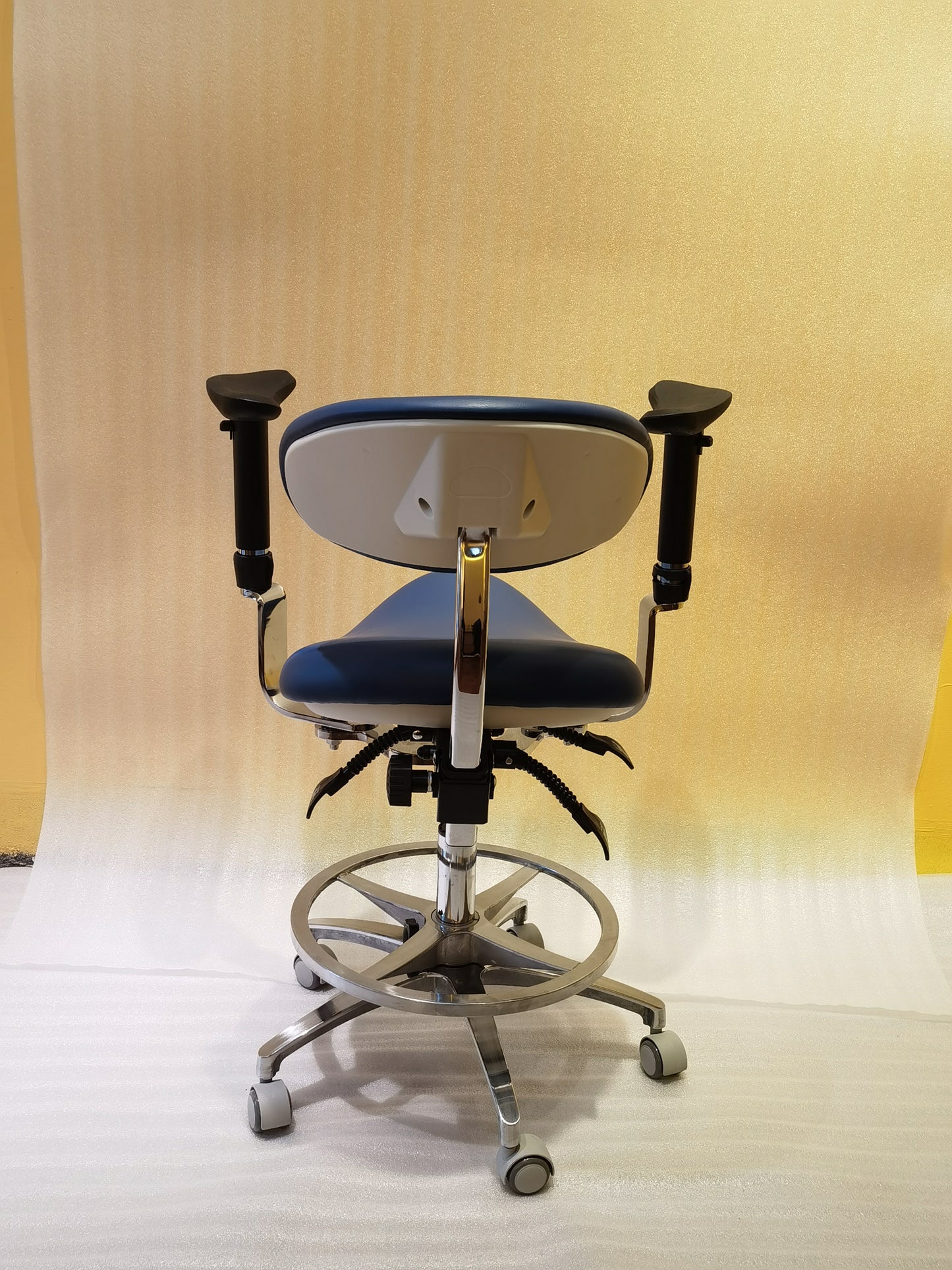 S1293 Ergonomic dental  saddle  chair  stool for dentist surgical examination