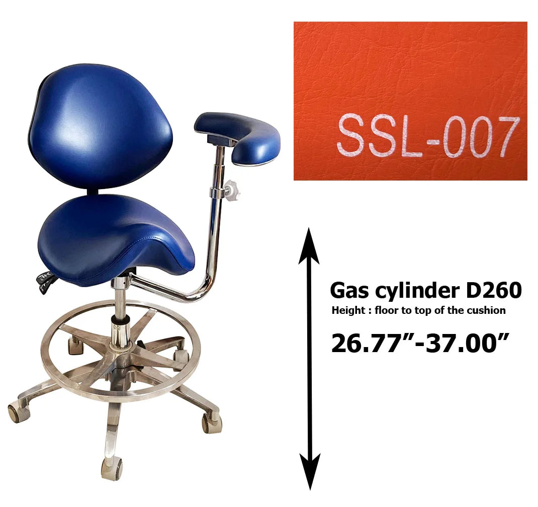 Dental saddle assistant chair S1262 PU leather