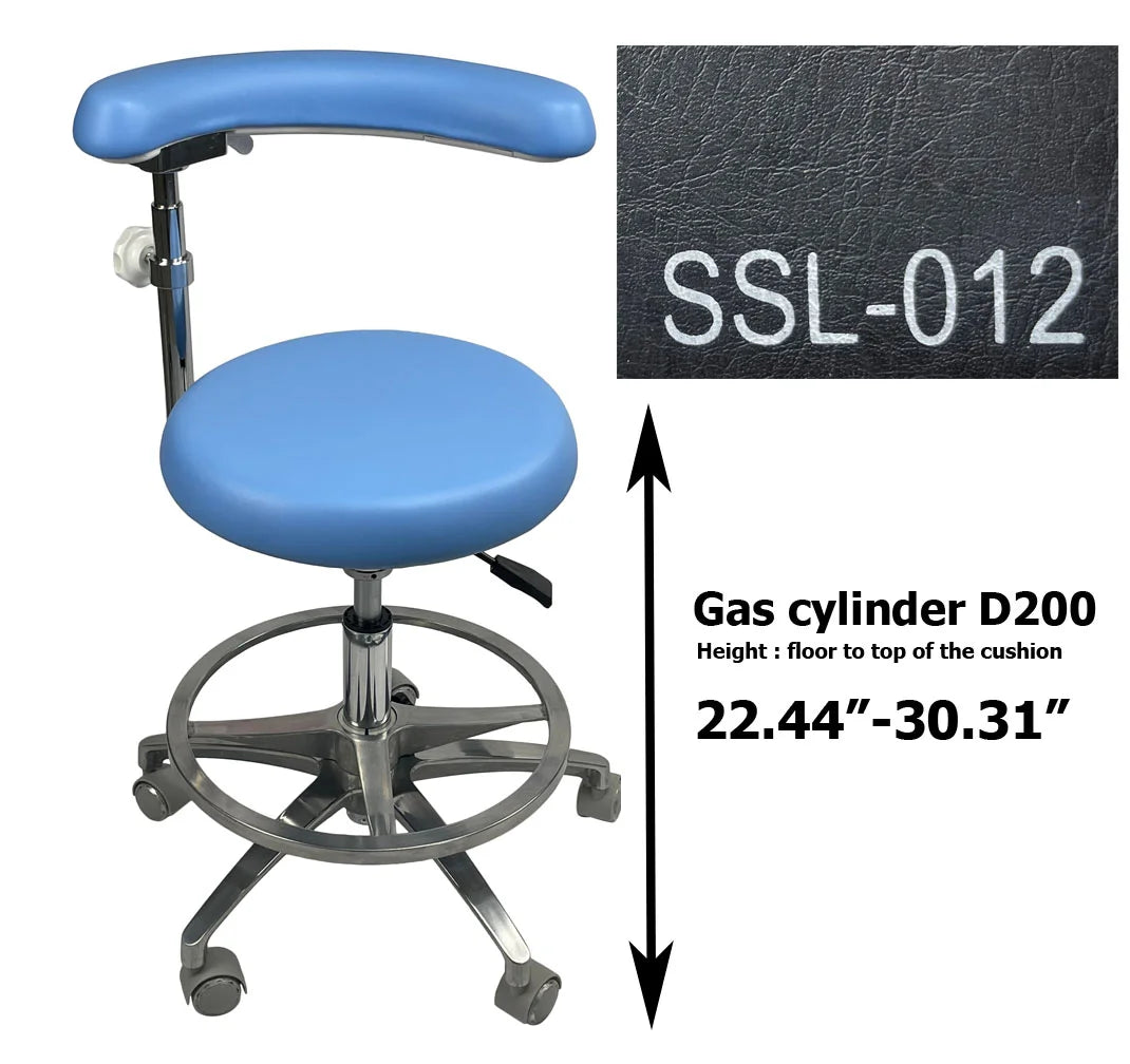 S1263 Medical grade vinyl PU molded uphostery Dental stool dental assistant chair