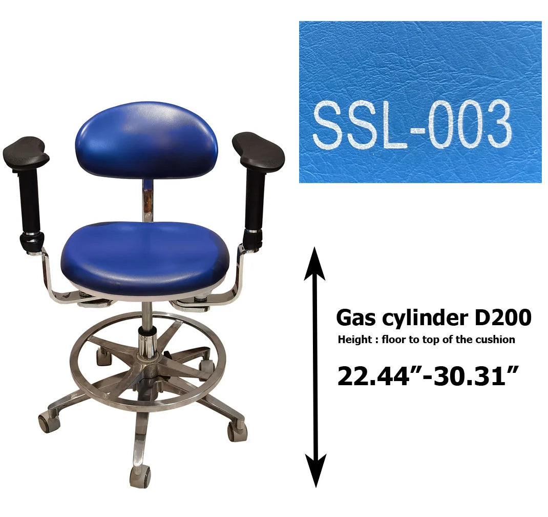 S1290  PU leather Dental Operated chair Stool dental operating stool, surgeon operating chair microsurgeon chair