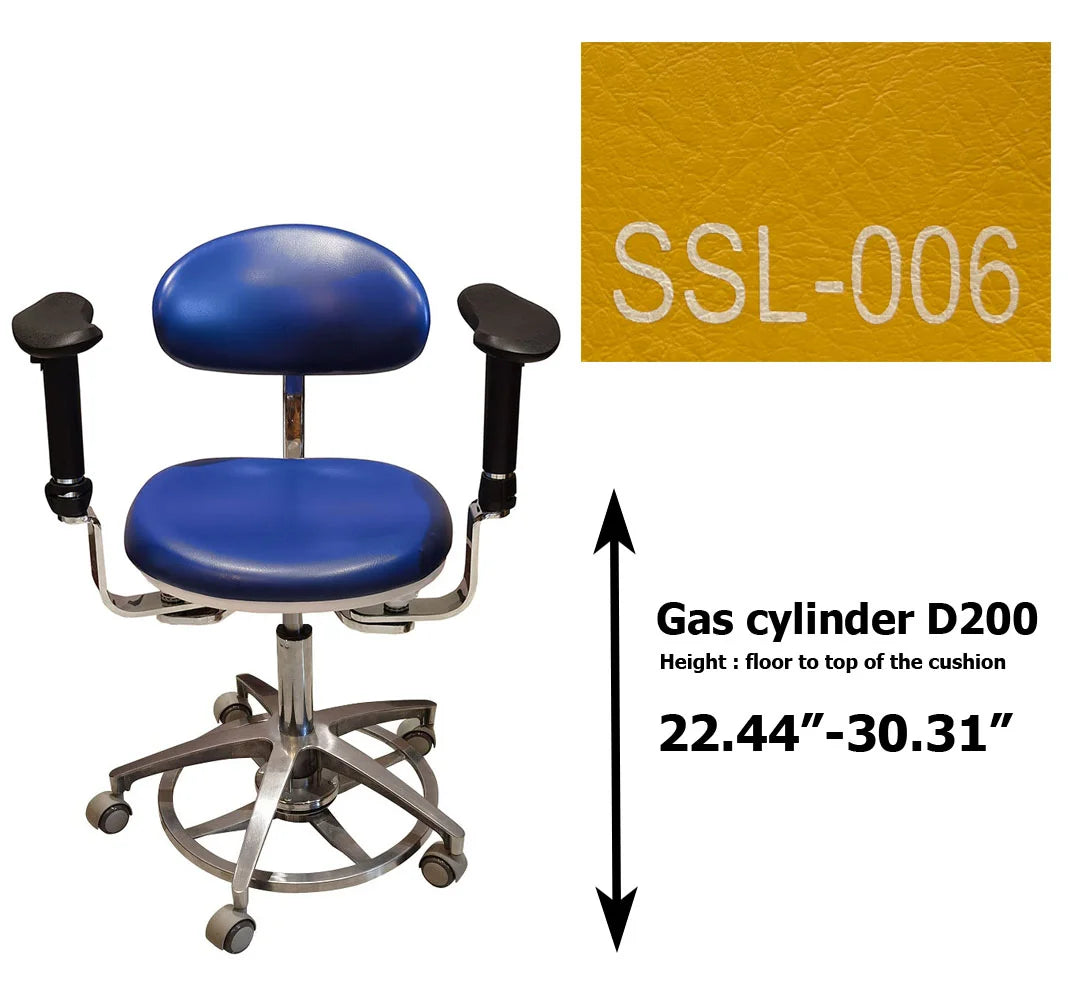 S1290  PU leather Dental Operated chair Stool dental operating stool, surgeon operating chair microsurgeon chair