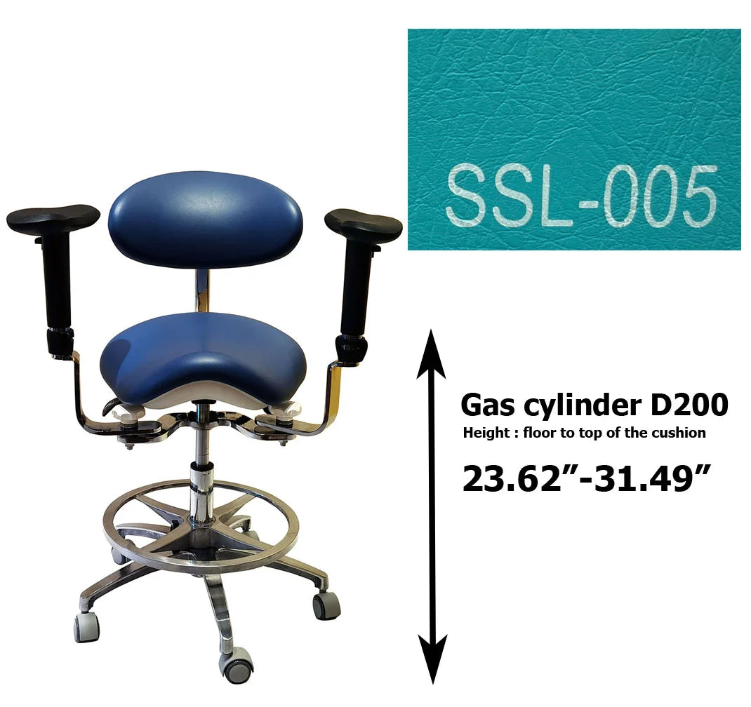 S1293 Taburete ergonómico para silla de montar dental para examen quirúrgico de dentista
