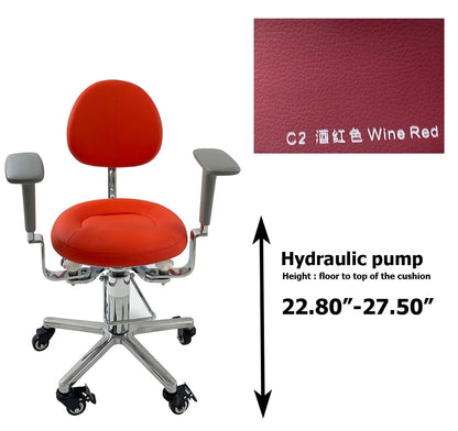 LINCHARM SC1390 Hydraulic Surgeon Chair Stool Foot Operated