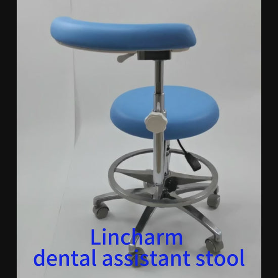 Vedio for dental assistant stool chair, the quality feature and instruction for dentist use 